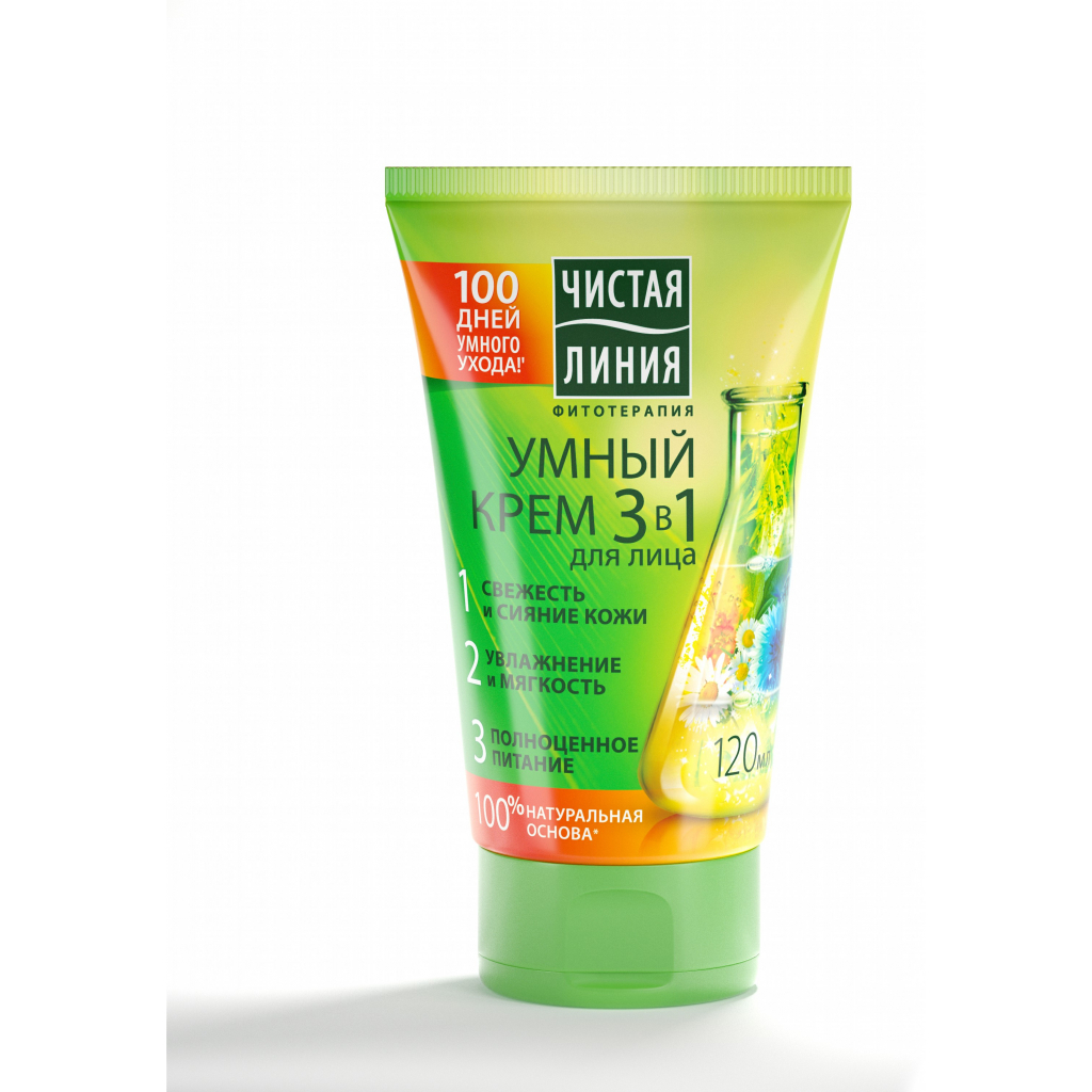 Крем для обличчя Чиста лінія 3 в 1 120 мл (8714100833445) - изображение 4