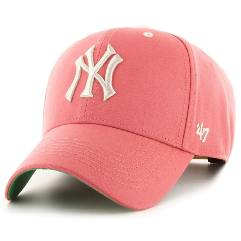 Кепка 47 Brand New York Yankees Rocky B-RCKYM17GWP-IR темно-рожевий, зелений (196002666792) - зображення 1