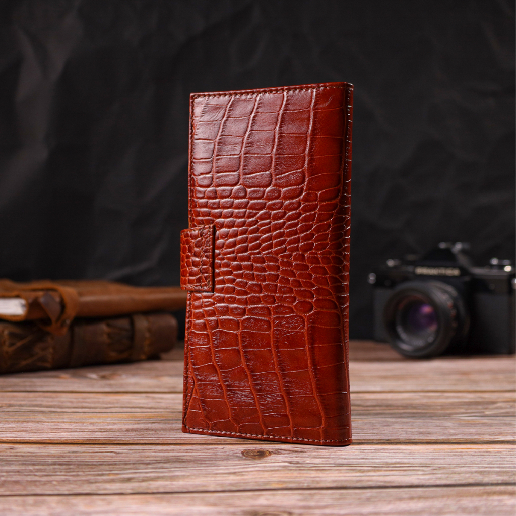 Гаманець Canpellini З натуральної шкіри Рудий (21918) - зображення 9