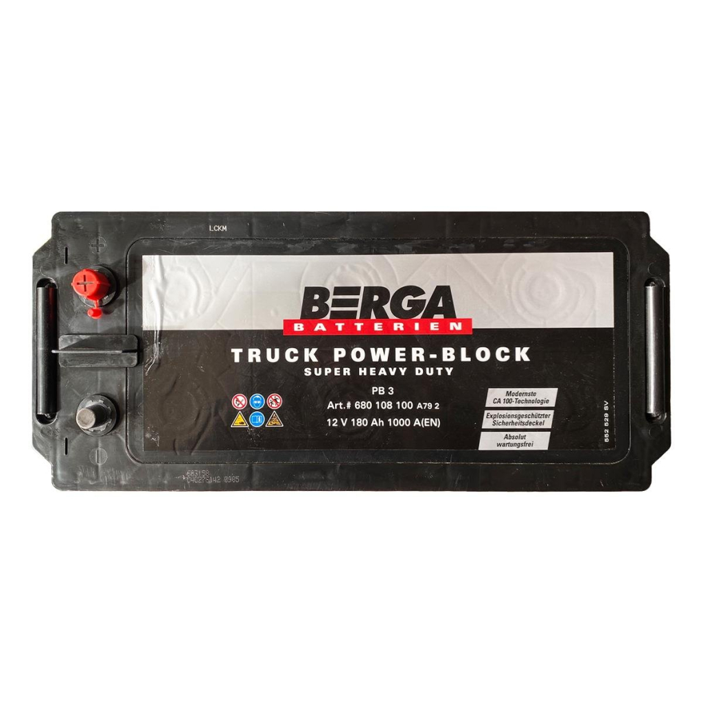 Акумулятор автомобільний Berga Truck Power Block 180Ah бокова(+/-) (1000EN) (6801081007502) - зображення 2