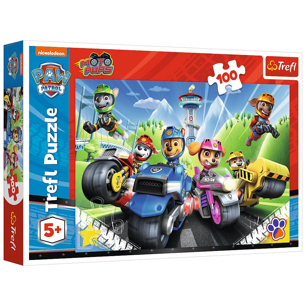 Пазл Trefl Paw Patrol Щенячий патруль на мотоциклах 100 елементів (5900511164305) - зображення 1