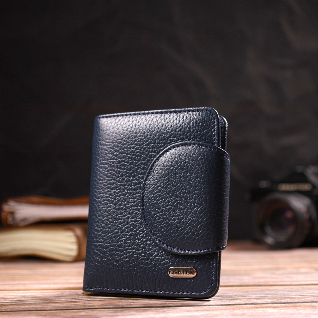 Портмоне Canpellini З натуральної шкіри Синє (21809) - зображення 8