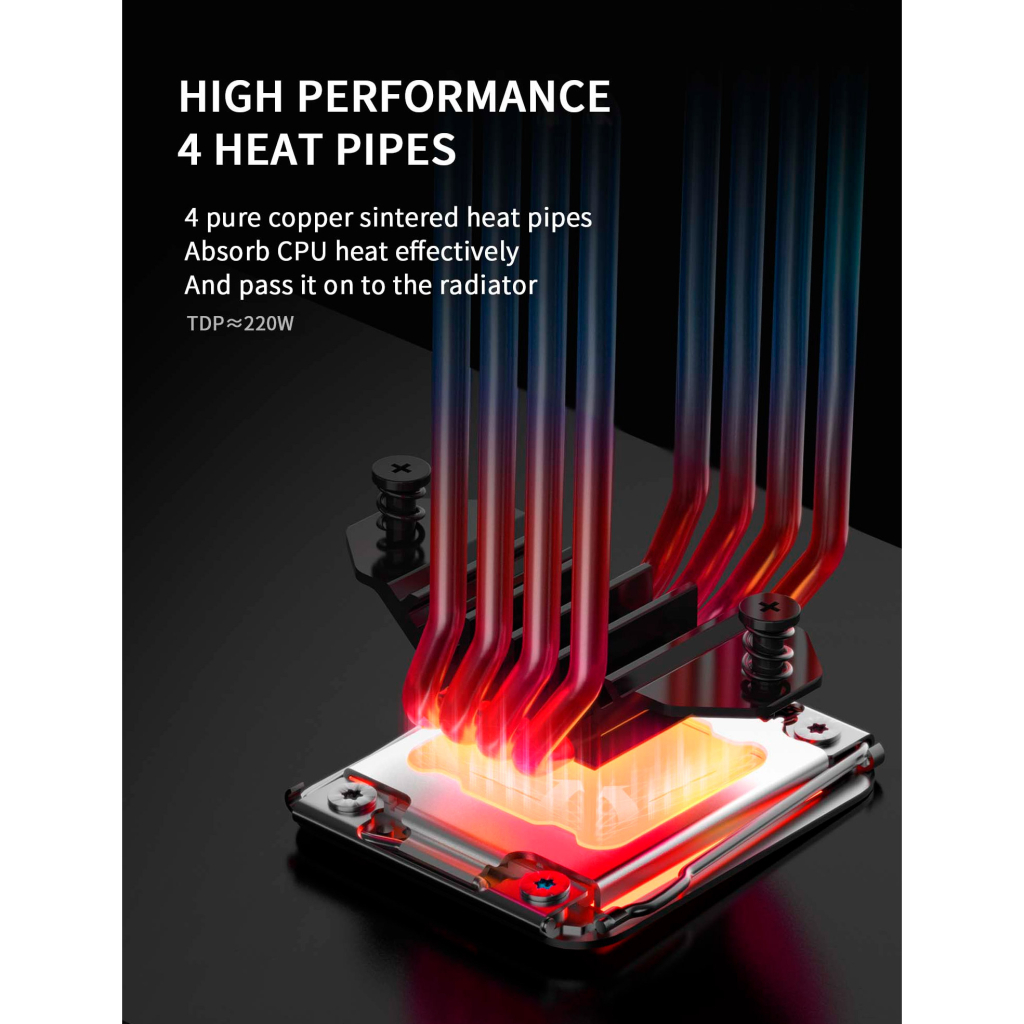 Кулер до процесора Gamemax Sigma 520 Digital BK - изображение 11