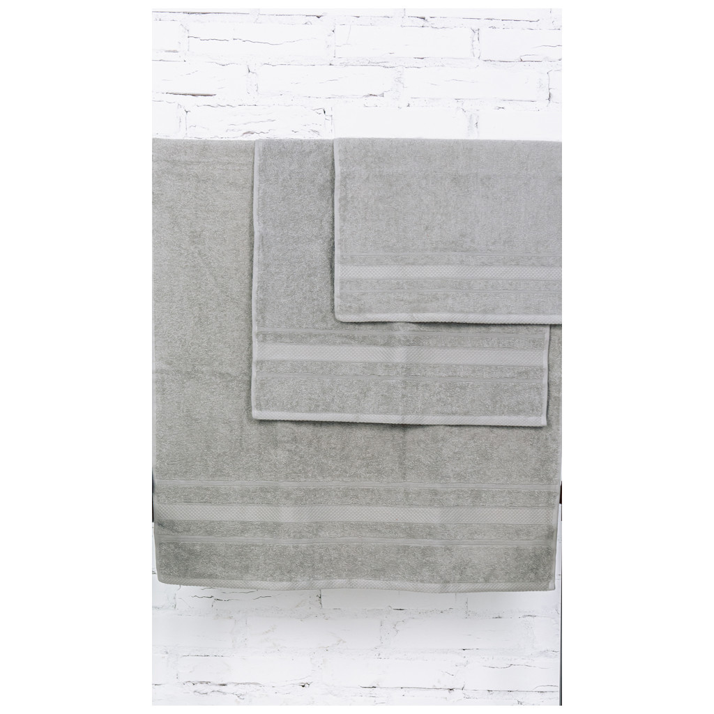 Рушник MirSon набір банний 5012 SoftNess Smoky 50x90, 70x140, 100x150 (2200003182729) - зображення 2