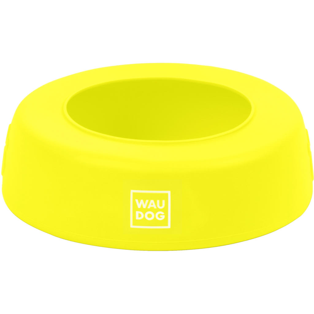 Посуд для собак WAUDOG Silicone Миска-непроливайка 1 л жовта (50798) - зображення 1