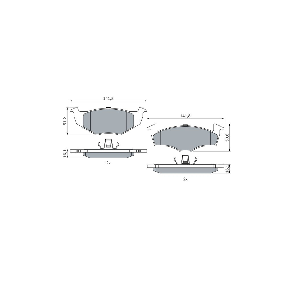 Гальмівні колодки Bosch 0 986 494 005 - зображення 1