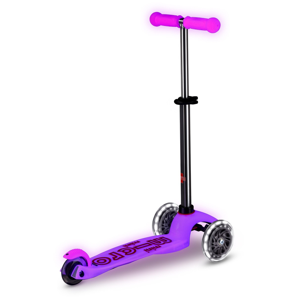 Самокат Micro Mini Deluxe Glow LED Морозний рожевий (MMD217) - изображение 3