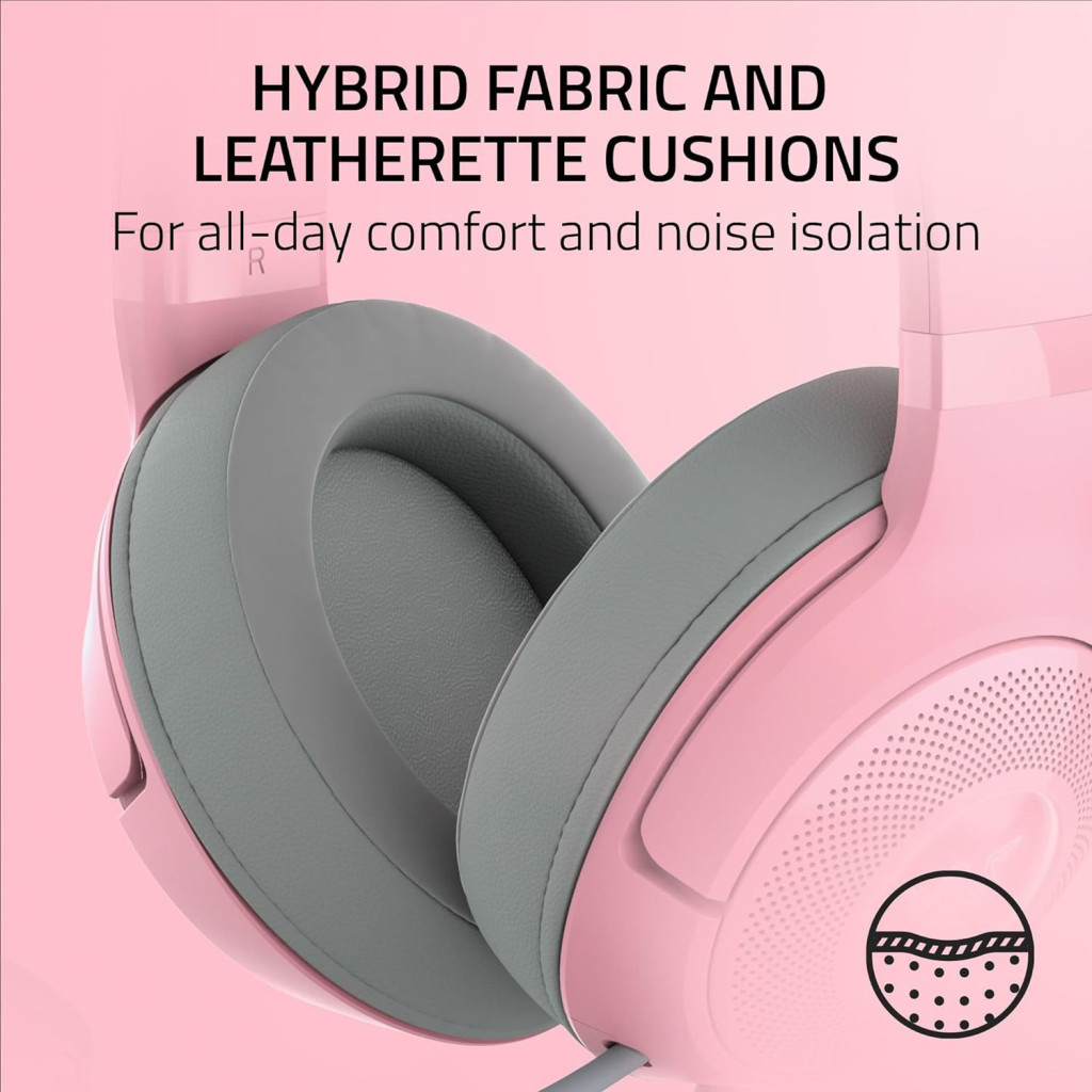 Навушники Razer Kraken Kitty V2 Quartz (RZ04-04730200-R3M1) - изображение 7