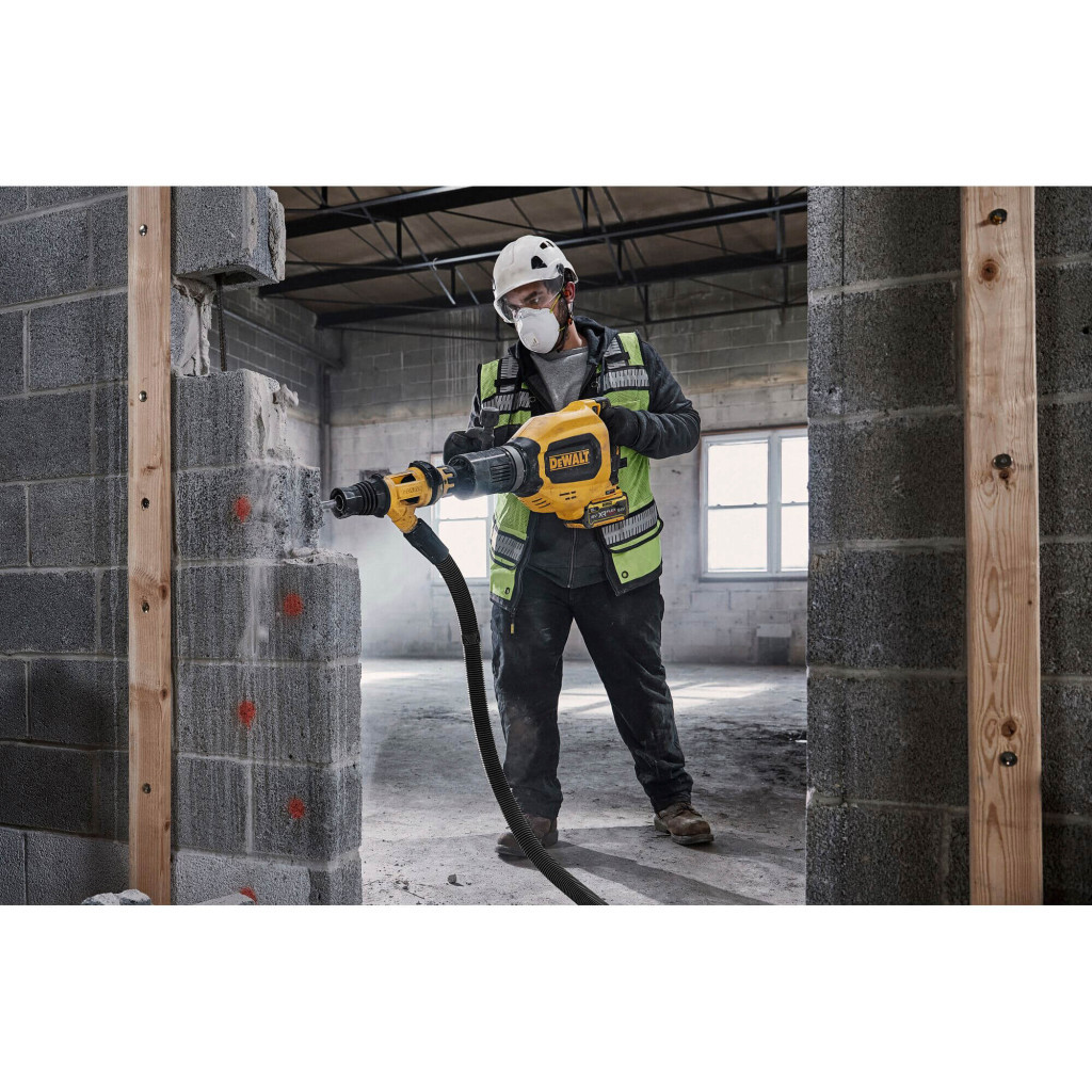Відбійний молоток DeWALT SDS-MAX, XR FLEXVOLT 54 В Li-lon, 27 Дж, 1620 уд/хв, кейс (без АКБ та ЗУ) (DCH911NK) - зображення 7
