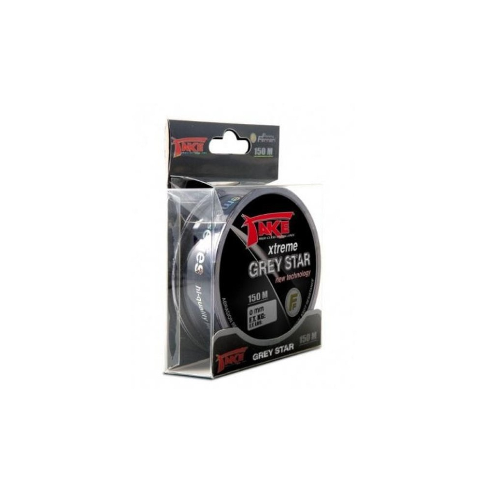 Волосінь Lineaeffe Take Xtreme GREY STAR 150м 0.296мм FishTest 12.4кг (3800129-GS) - зображення 1