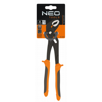 Кліщі Neo Tools трубні, 300 мм, діапазон 0-46 мм (01-206) - зображення 2