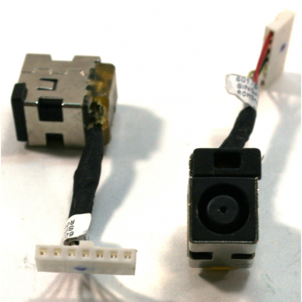Роз'єм живлення ноутбука з кабелем для HP PJ178 (7.4mm x 5.0mm + center pin), 7-pin, Универсальный (A49033) - изображение 2