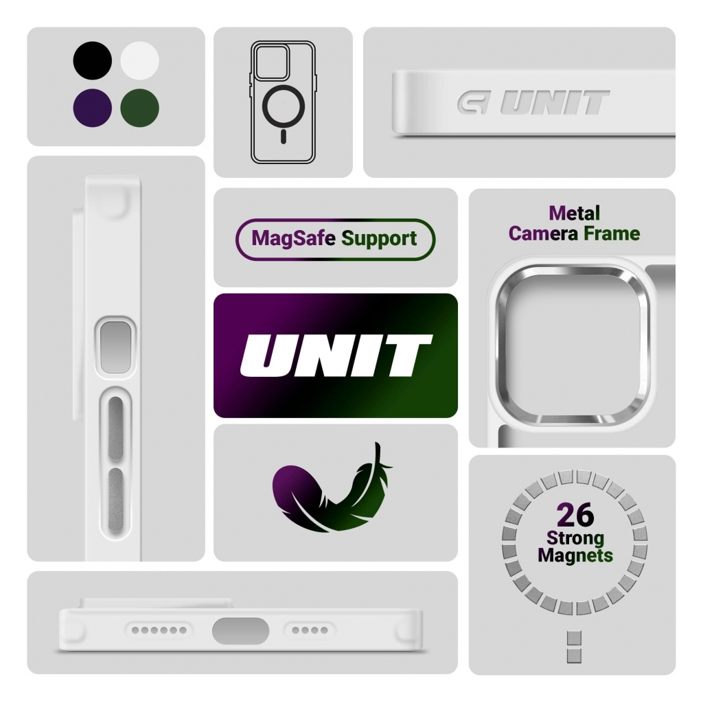 Чохол до мобільного телефона Armorstandart Unit MagSafe Apple iPhone 12 Pro Max Matte Clear Silver (ARM70443) - зображення 5