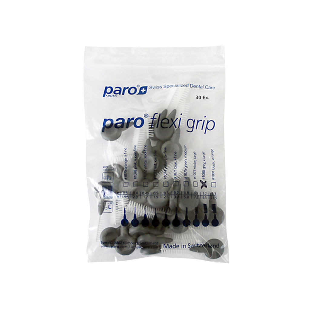 Щітки для міжзубних проміжків Paro Swiss Flexi Grip х-великі Ø 9.5 мм 30 шт. (7610458810804) - изображение 2