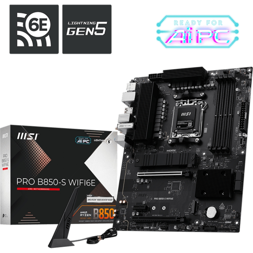 Материнська плата MSI PRO B850-S WIFI6E - зображення 5