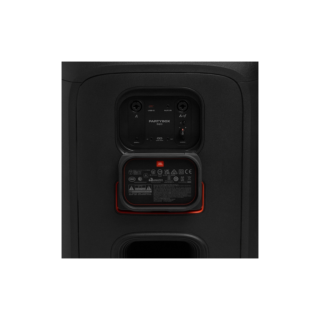 Акустична система JBL PartyBox 520 Black (JBLPARTYBOX520EU) - зображення 9