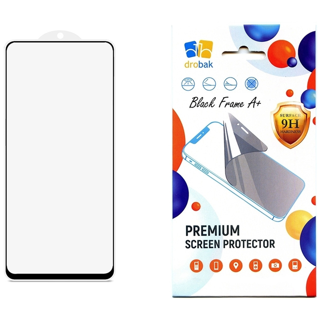 Скло захисне Drobak Realme C67 Black Frame A+ (676735) - зображення 1