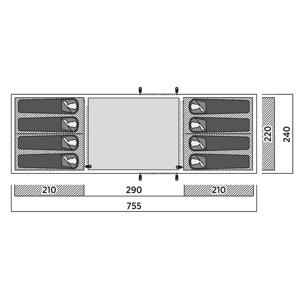 Намет Easy Camp Leka Twin 8 (120493) (931555) - зображення 6