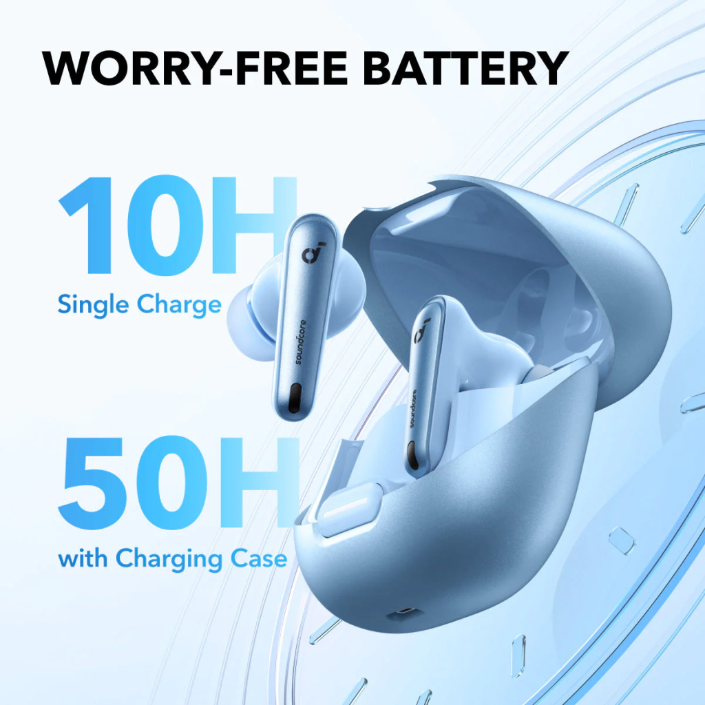 Навушники Anker SoundСore Liberty 4 NC Light Blue (A3947G61) - зображення 4