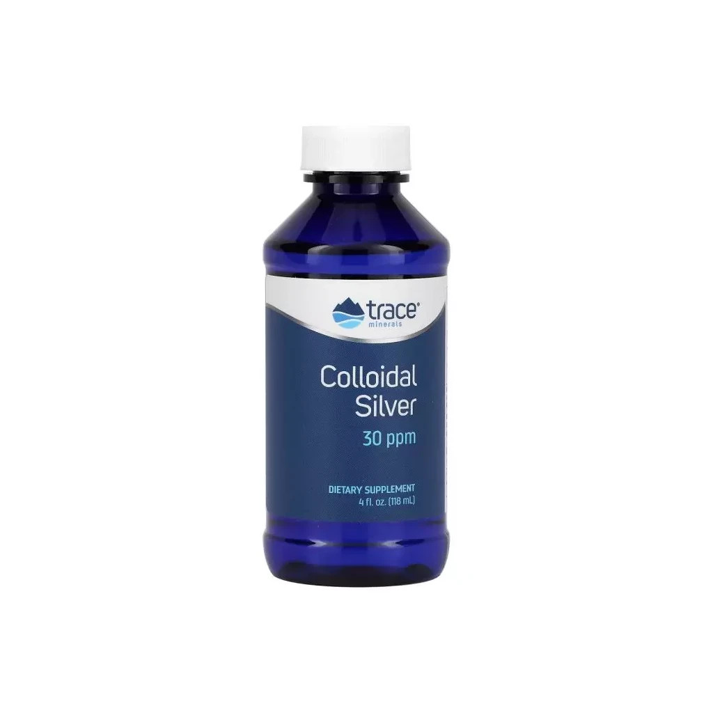 Мінерали Trace Minerals Колоїдне срібло, Colloidal Silver, 118 мл (TMR-00577) - зображення 1