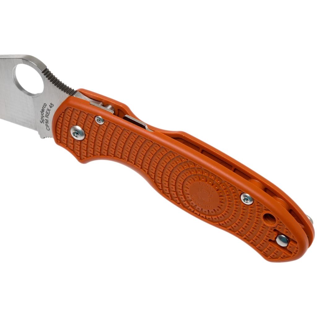 Ніж Spyderco Para 3 Sprint Run FRN REX 45 Orange (C223PBORE) - зображення 6