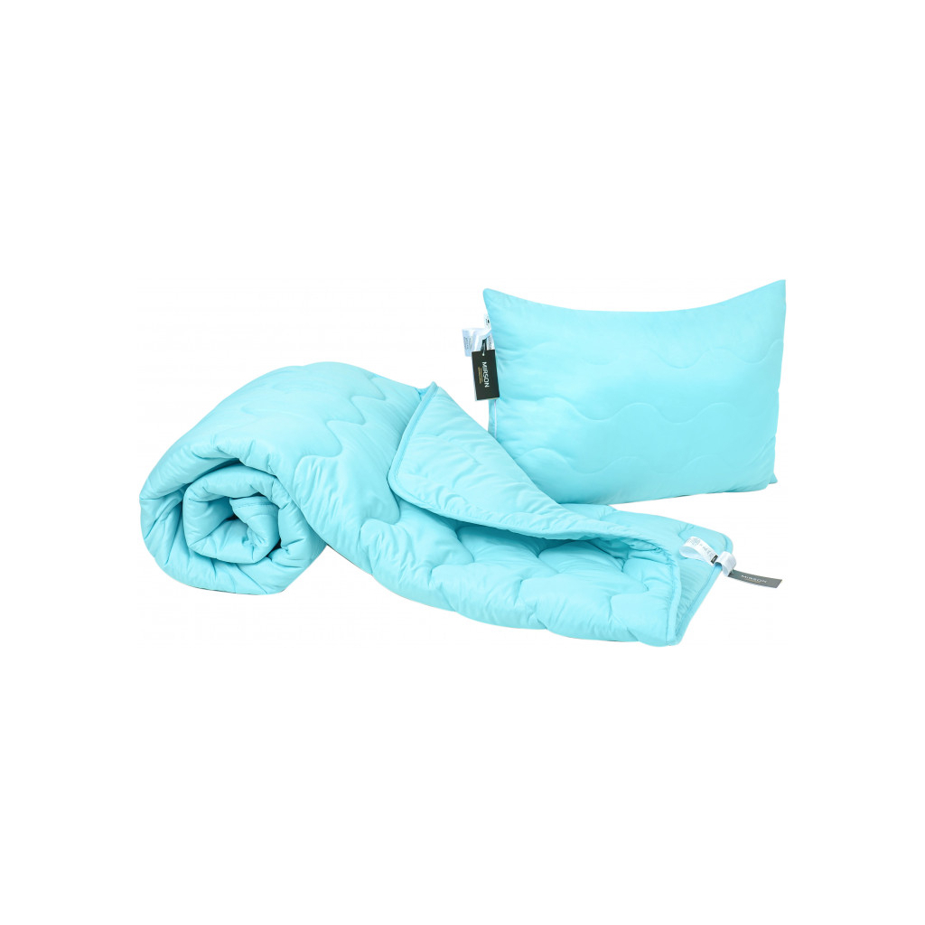 Ковдра MirSon Набір BamBoo №1682 Eco Light Blue Ковдра 172х205 + подушка 5 (2200002655675) - зображення 1