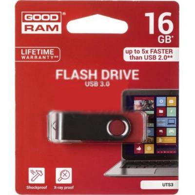 USB флеш накопичувач Goodram 16GB Twister Red USB 3.0 (UTS3-0160R0R11) - зображення 1