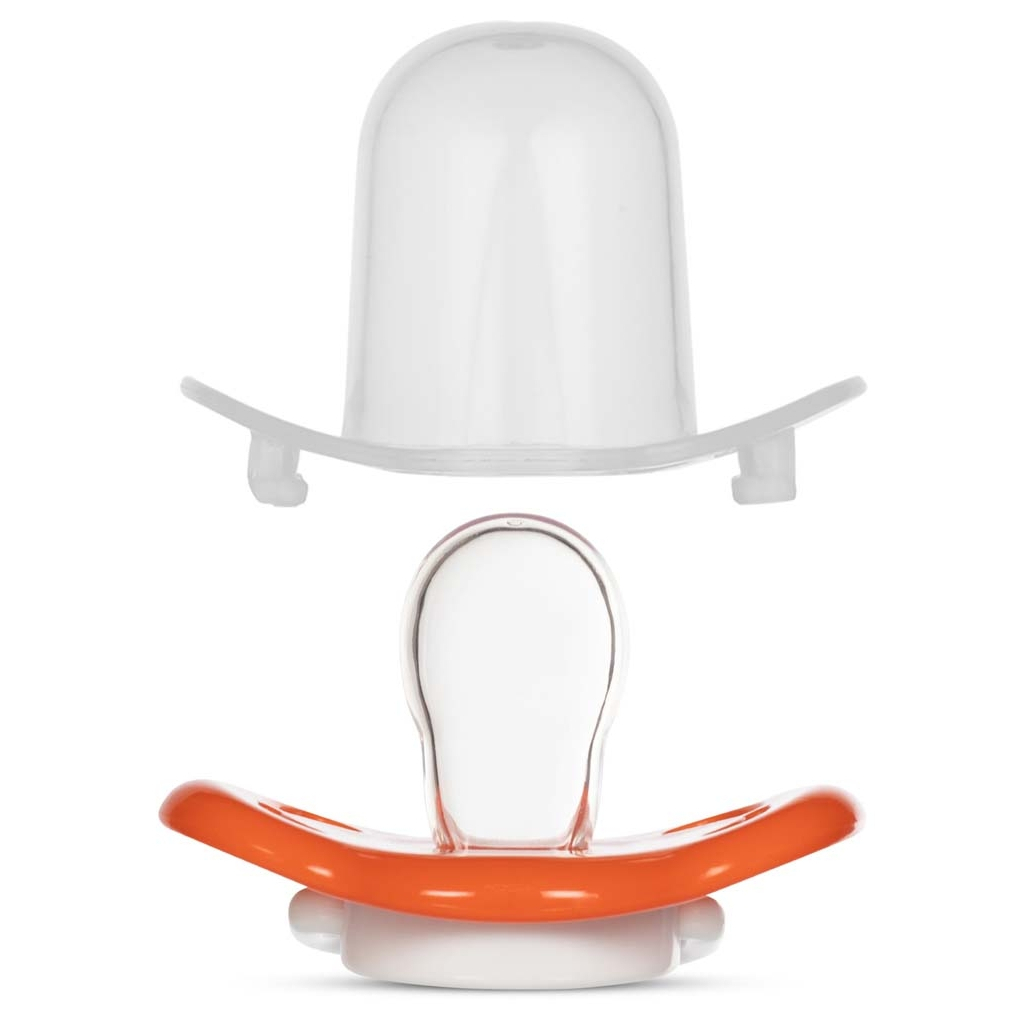 Пустушка Baboo Marine силіконова, 6+ міс (помаранчева) (5-026) - зображення 3