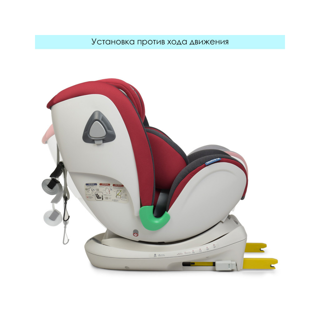 Автокрісло El Camino ME 1081 I-Trust 360 IsoFix 0-36 кг red - зображення 12