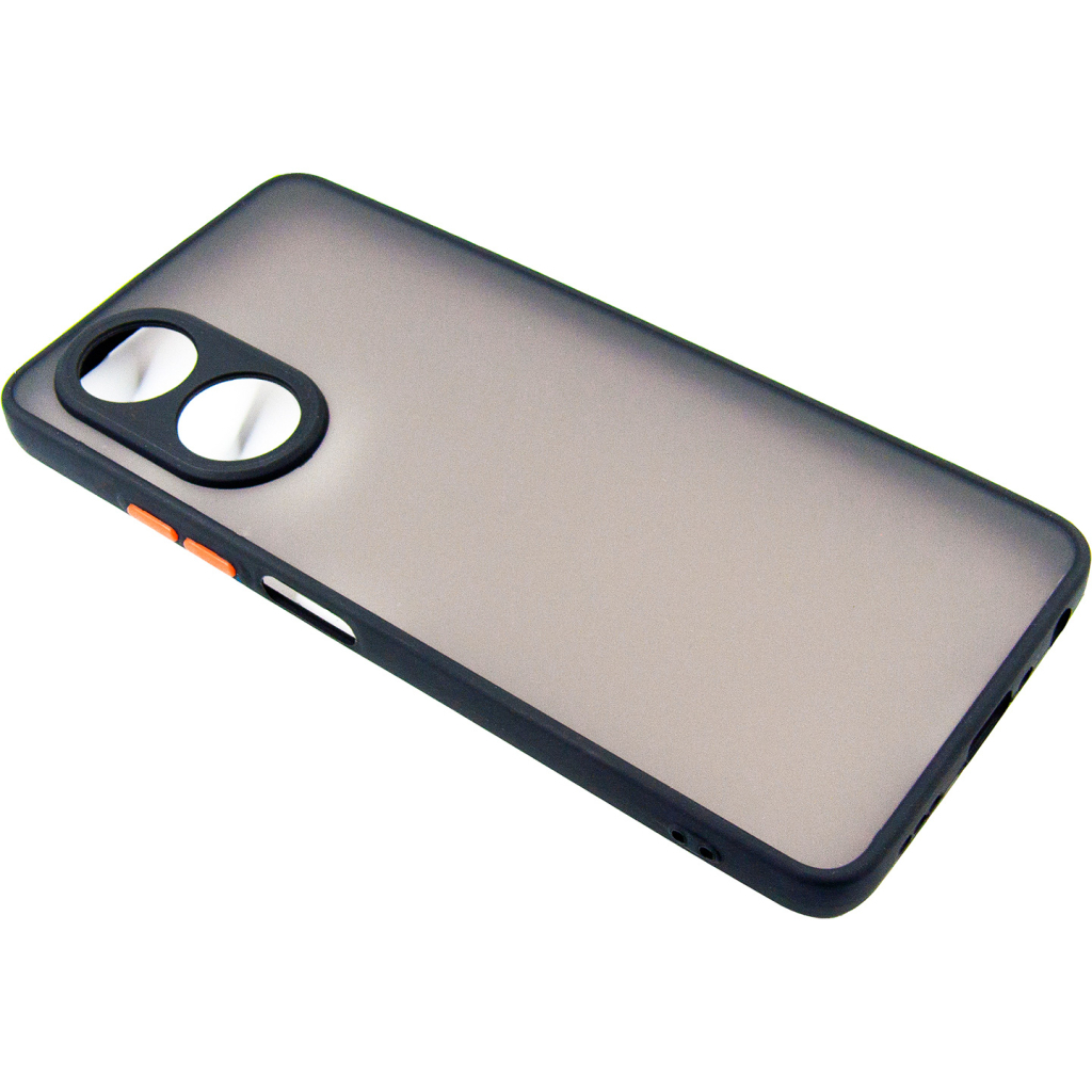 Чохол до мобільного телефона Dengos Matte OPPO A58 4G (black) (DG-TPU-MATT-132) - зображення 3