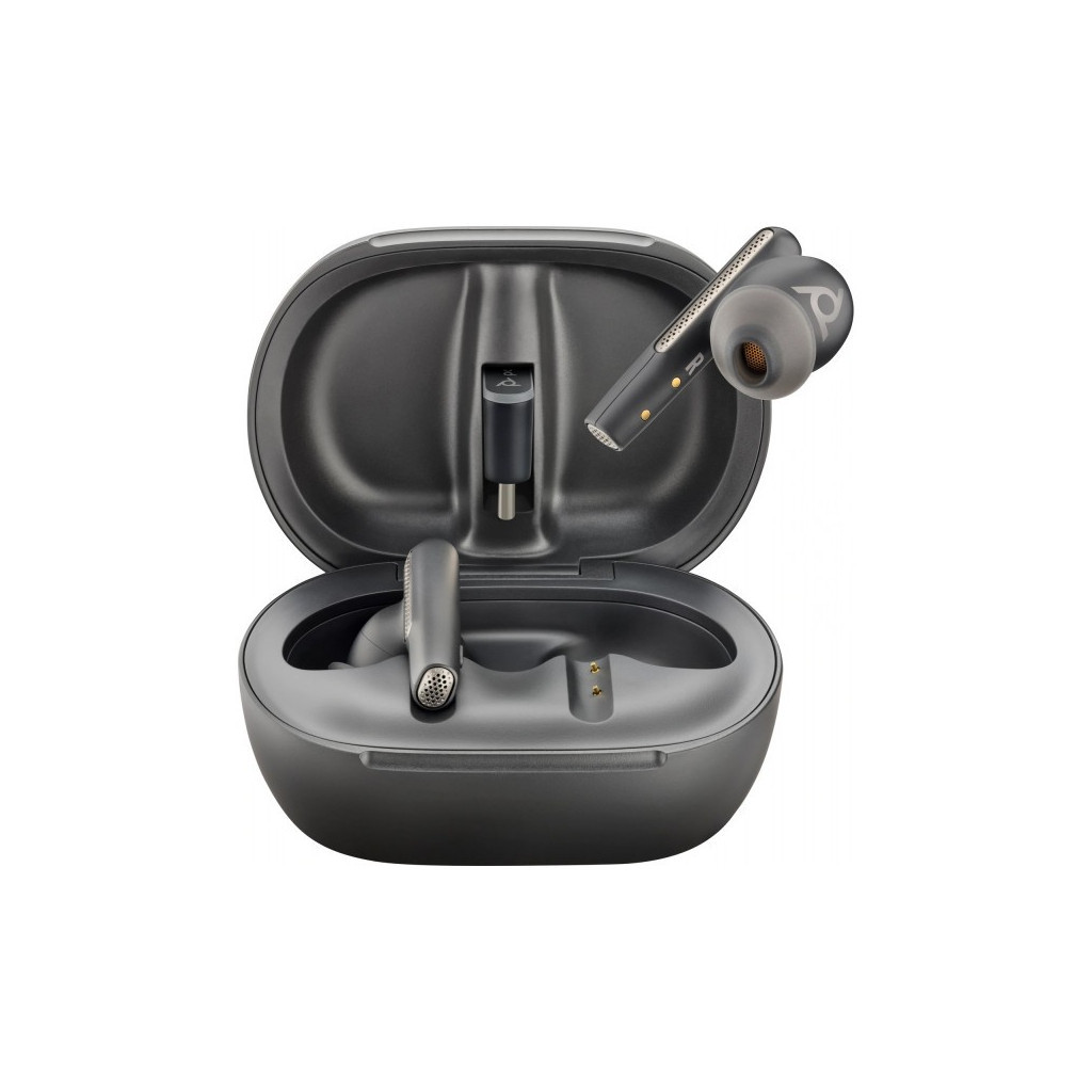 Навушники Poly Voyager Free 60+ Earbuds + BT700C + TSCHC Black (7Y8G4AA) - зображення 3