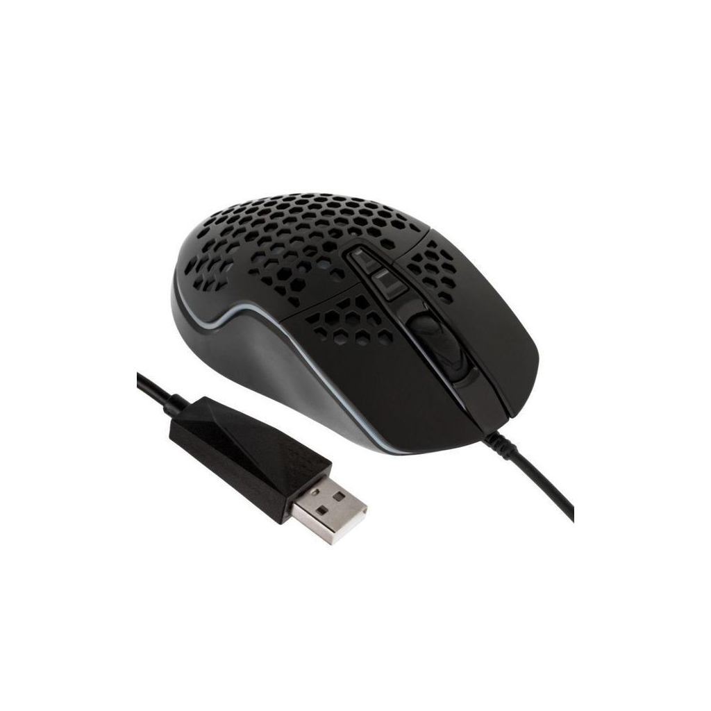 Мишка XO M4 4000 DPI RGB USB Black (XO-M4-BK) - зображення 2