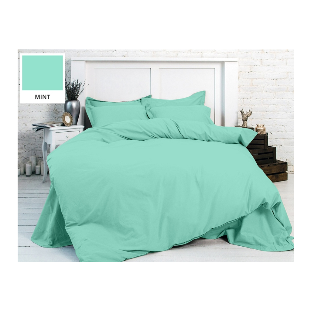 Постільна білизна MirSon Бязь Premium 11-2208 Mint 2х160х220 (2200001709713) - зображення 1