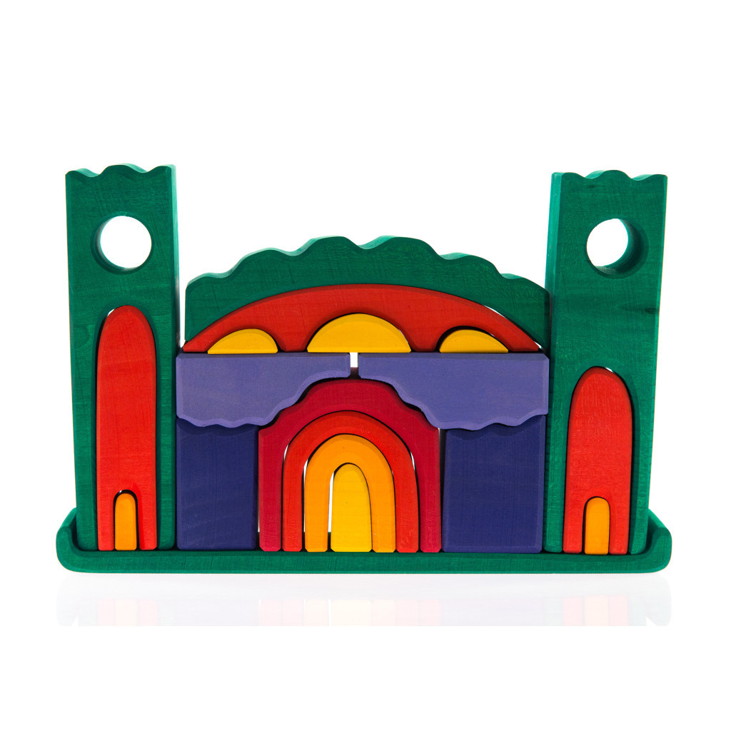 Конструктор Nic дерев'яний Все в замку зелений (NIC523269) - зображення 1