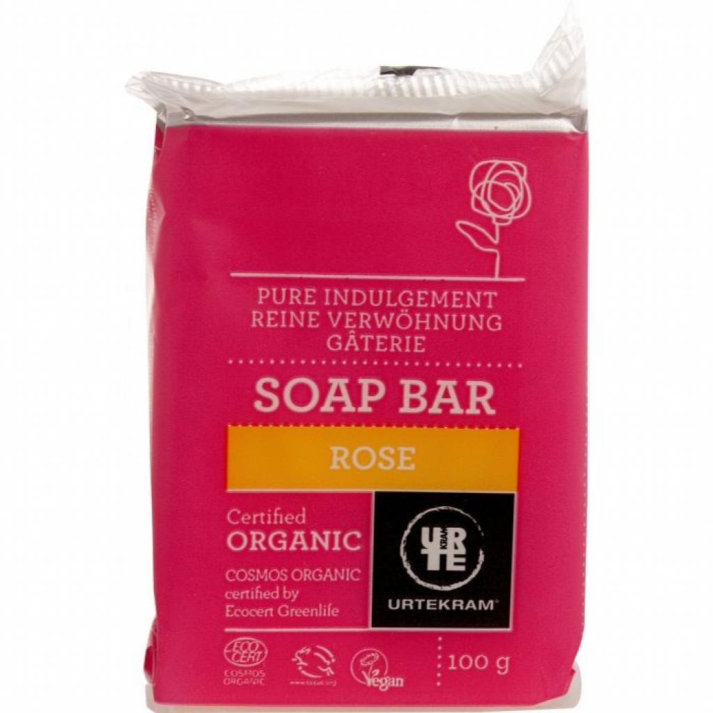 Тверде мило Urtekram органічне Троянда 100 г (83863) - зображення 1