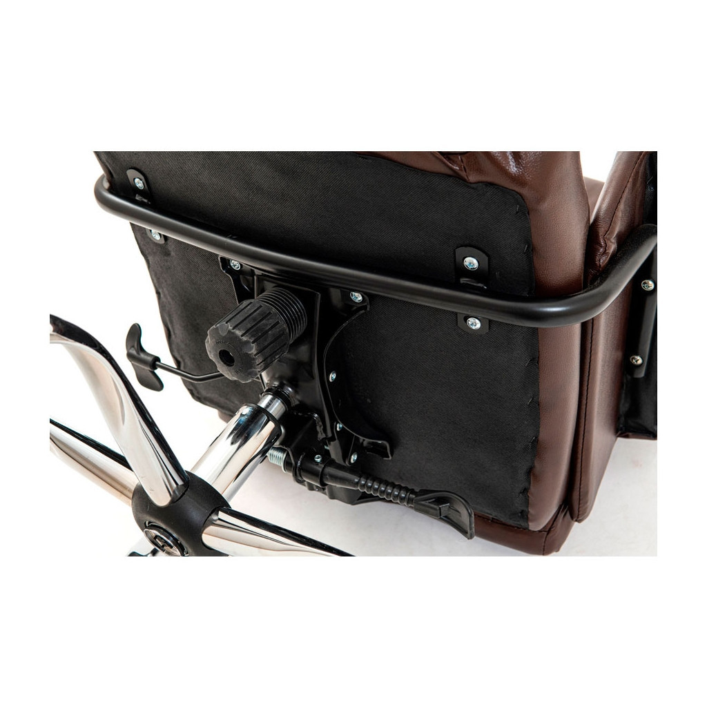 Офісне крісло Richman Конгрес Хром M-2 Широкий (Anyfix Wide) Шкіра Люкс Коричнева (ADD0001832) - зображення 12