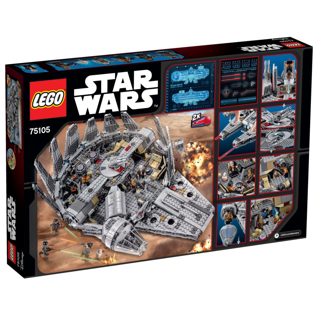 Конструктор LEGO Star Wars Сокіл Тисячоліття (75105) - зображення 12