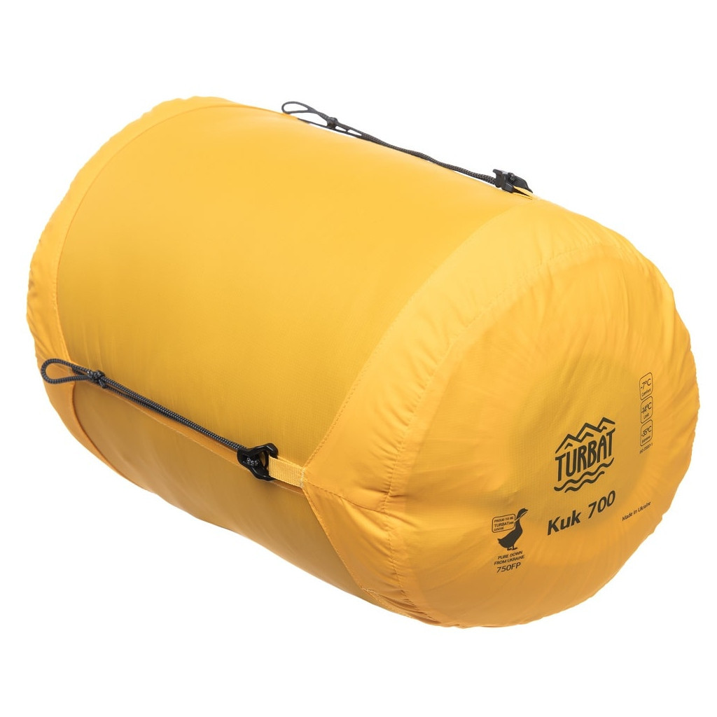 Спальний мішок Turbat Kuk пуховий 700 legion blue/dark cheddar 195 см (012.005.0368) - зображення 12