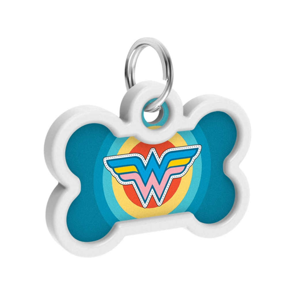 Адресник для тварин WAUDOG Smart ID з QR паспортом "Чудо жінка 1", кістка 40х28 мм (0640-1012) - зображення 4