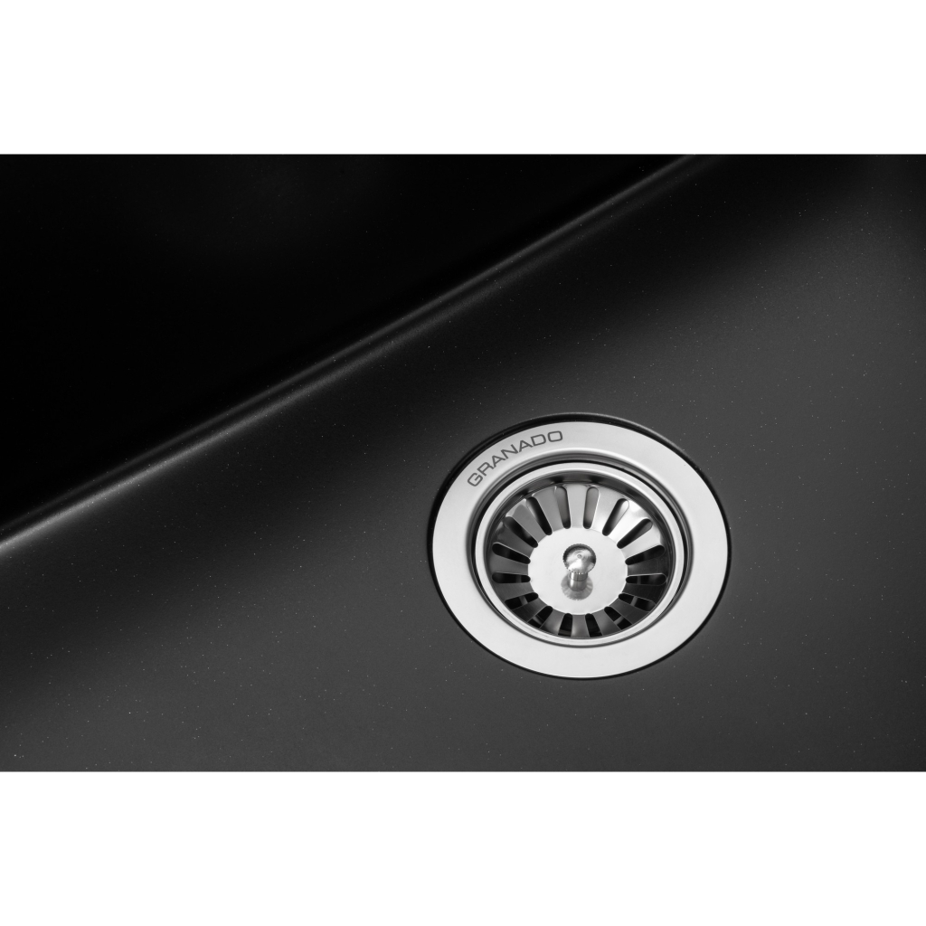 Мийка кухонна GRANADO Under top L black shine (gr3501) - зображення 4