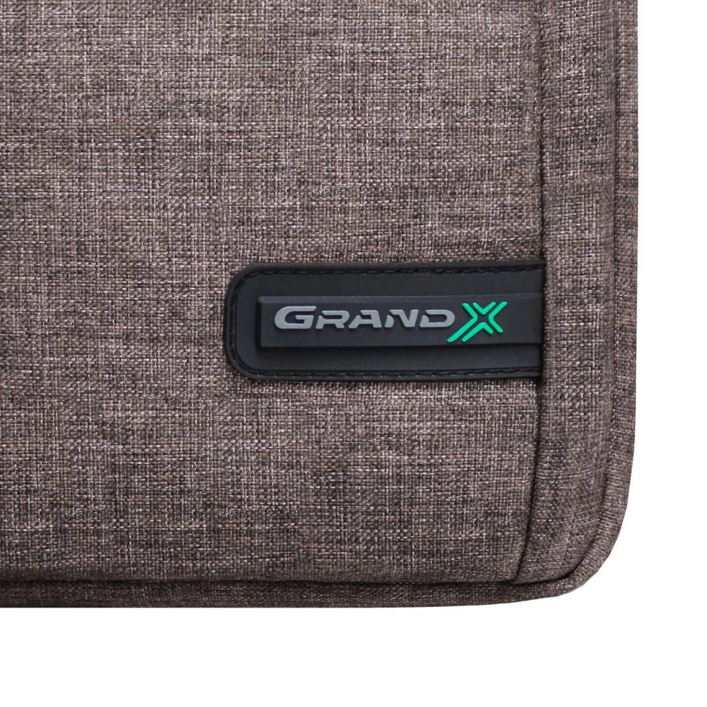 Сумка для ноутбука Grand-X 15.6'' SB-139 Brown (SB-139B) - зображення 7