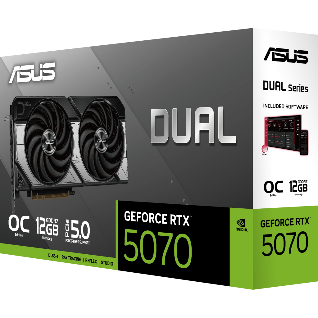 Відеокарта ASUS GeForce RTX5070 12Gb DUAL OC (DUAL-RTX5070-O12G) - изображение 7