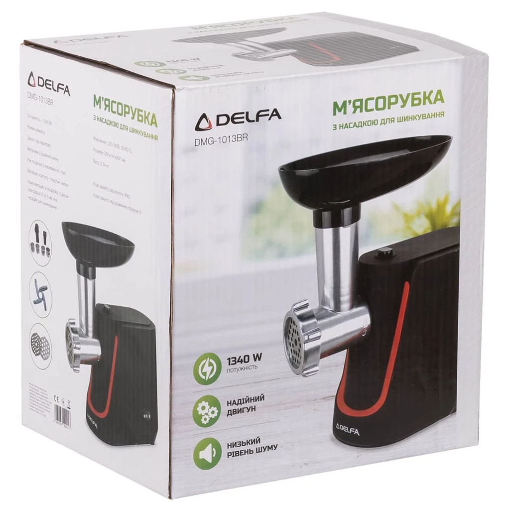 М'ясорубка Delfa DMG-1013BR+ насадка для шинкування - зображення 12