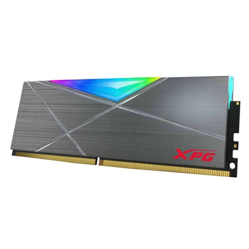 Модуль пам'яті для комп'ютера DDR4 32GB (4x8GB) 3600 MHz XPG SpectrixD50 RGB Tungsten Gray ADATA (AX4U36008G18I-QCTG50) - зображення 3
