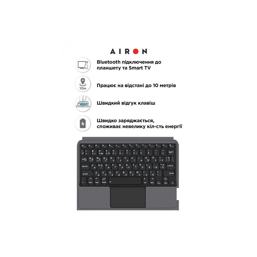 Чохол до планшета AirOn Premium для Samsung Galaxy Tab A8 10.5 X200 (2022) with Keyboard (4822352781097) - зображення 9