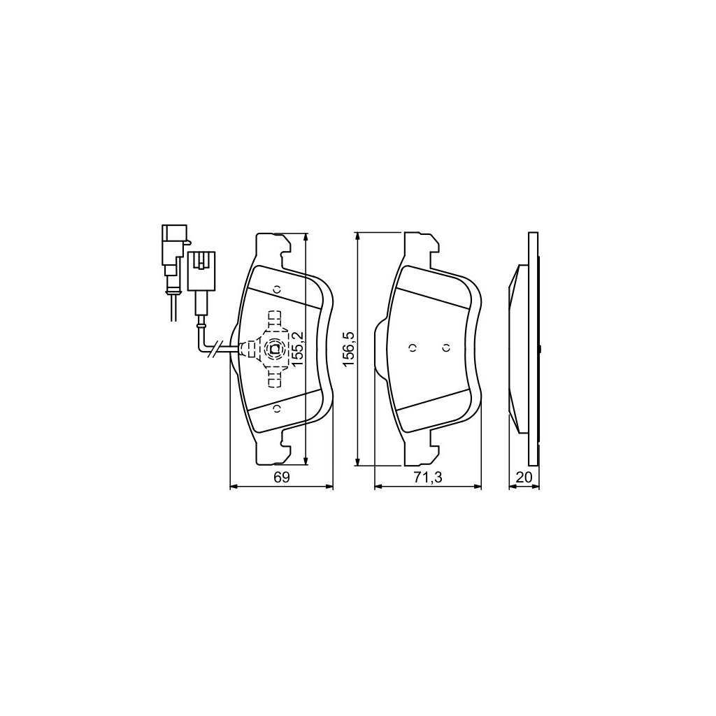 Гальмівні колодки Bosch 0 986 494 453 - зображення 5