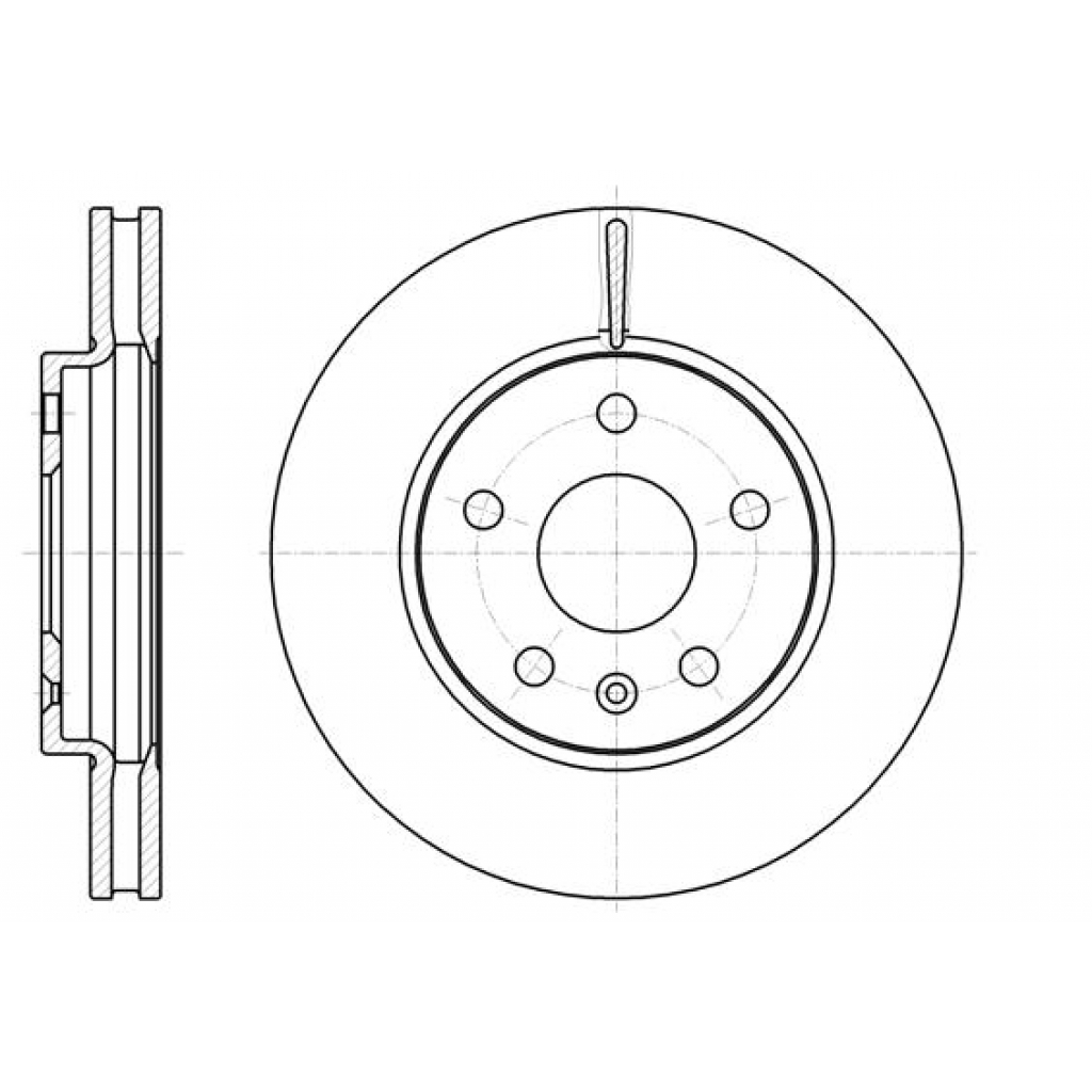 Гальмівний диск REMSA 61285.10 - зображення 1