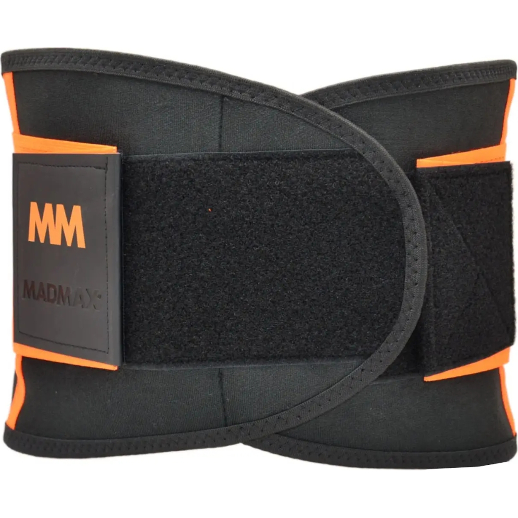 Пояс компресійний MadMax MFA-277 Slimming and Support Belt black/neon orange M (MFA-277-ORG_M) - зображення 6