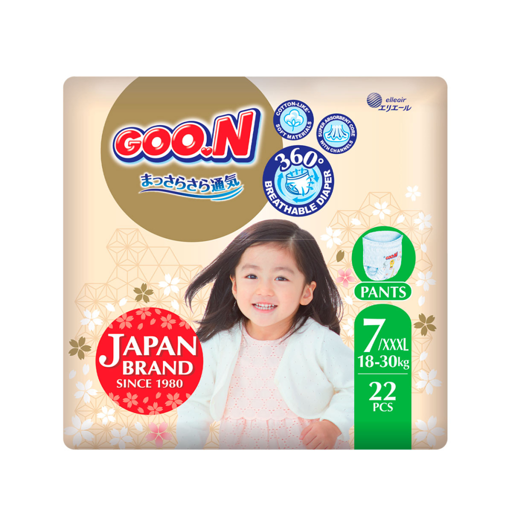 Підгузки GOO.N Premium Soft Трусики 18-30 кг Розмір 7 3XL 22 шт (F1010101-160) - зображення 1