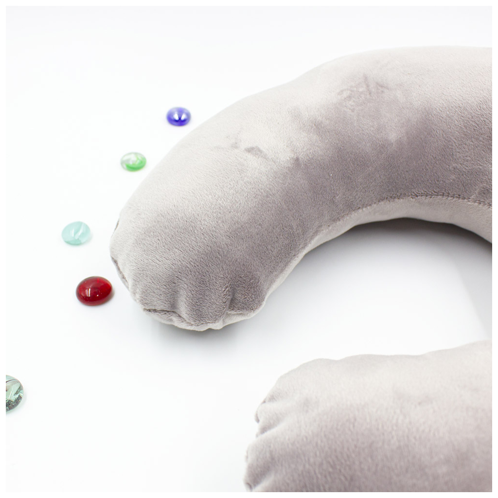 Подушка MirSon для подорожей №8750 Velvet Line 28-0005 Ashen 50% Memory (2200006348351) - изображение 3